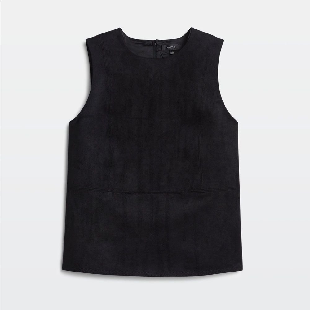 Aritzia Babaton Vegan Suede Leather sleeveless top